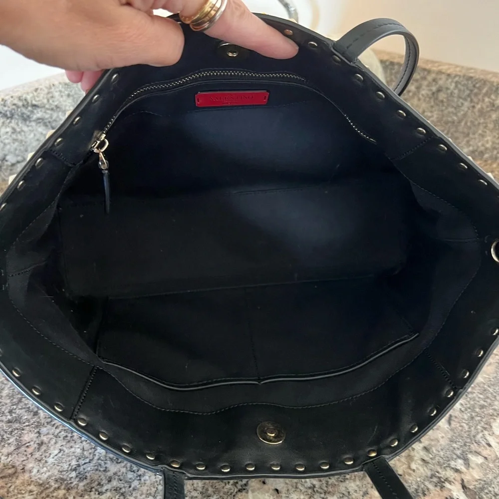 Valentino Garavani Rockstud Tote with Guitar Strap